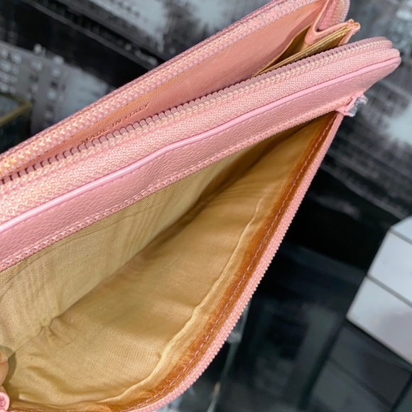 Authentic Rare CHANEL Pink Caviar Timeless CC Zippy Clutch Wallet - Picture 13 of 16